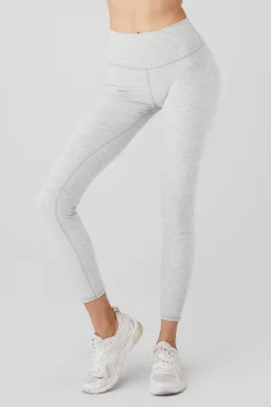 Alosoft High-Waist 7/8 Highlight Legging - Athletic Heather Grey