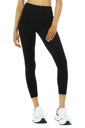 Alosoft High-Waist 7/8 Highlight Legging - Black