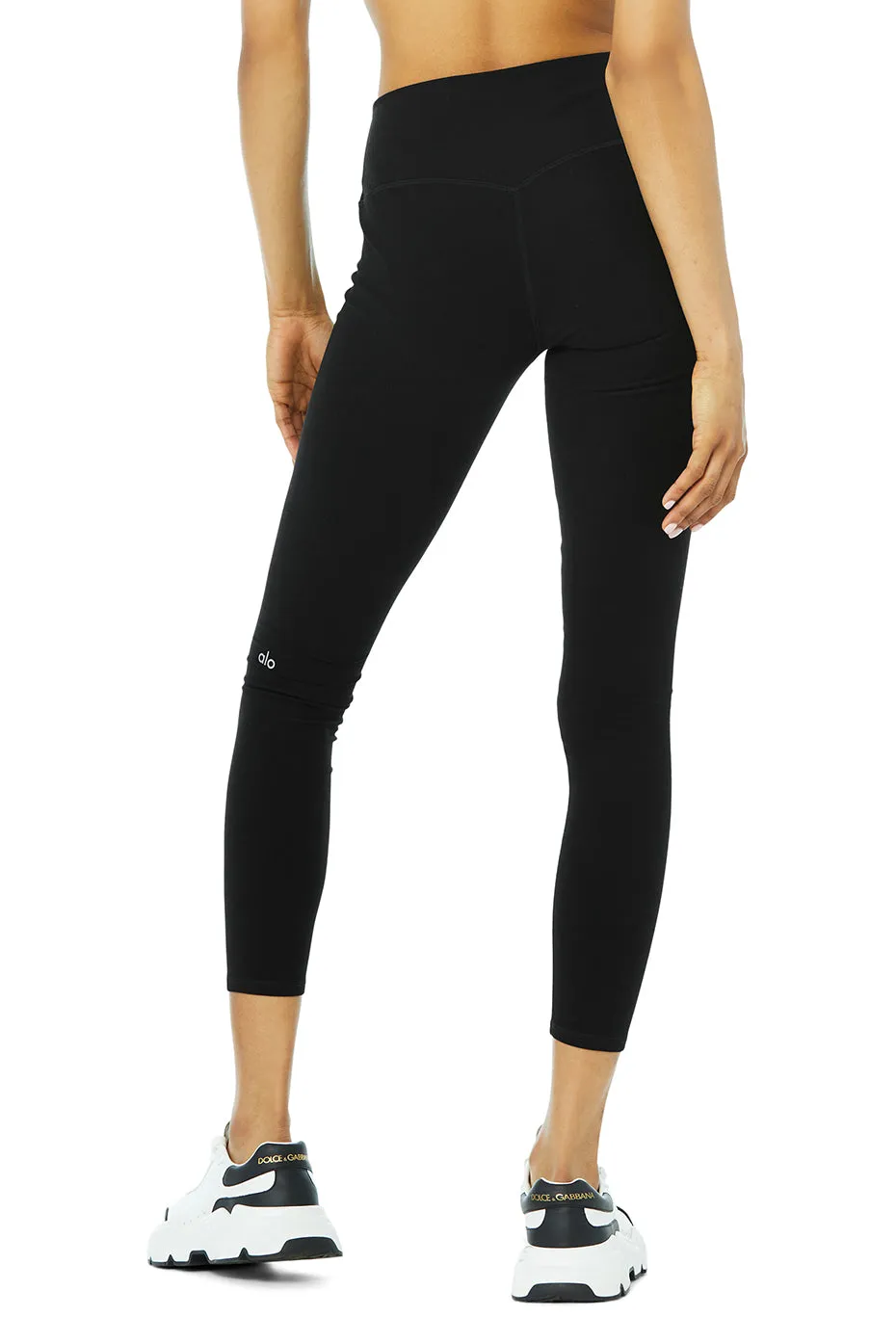 Alosoft High-Waist 7/8 Highlight Legging - Black