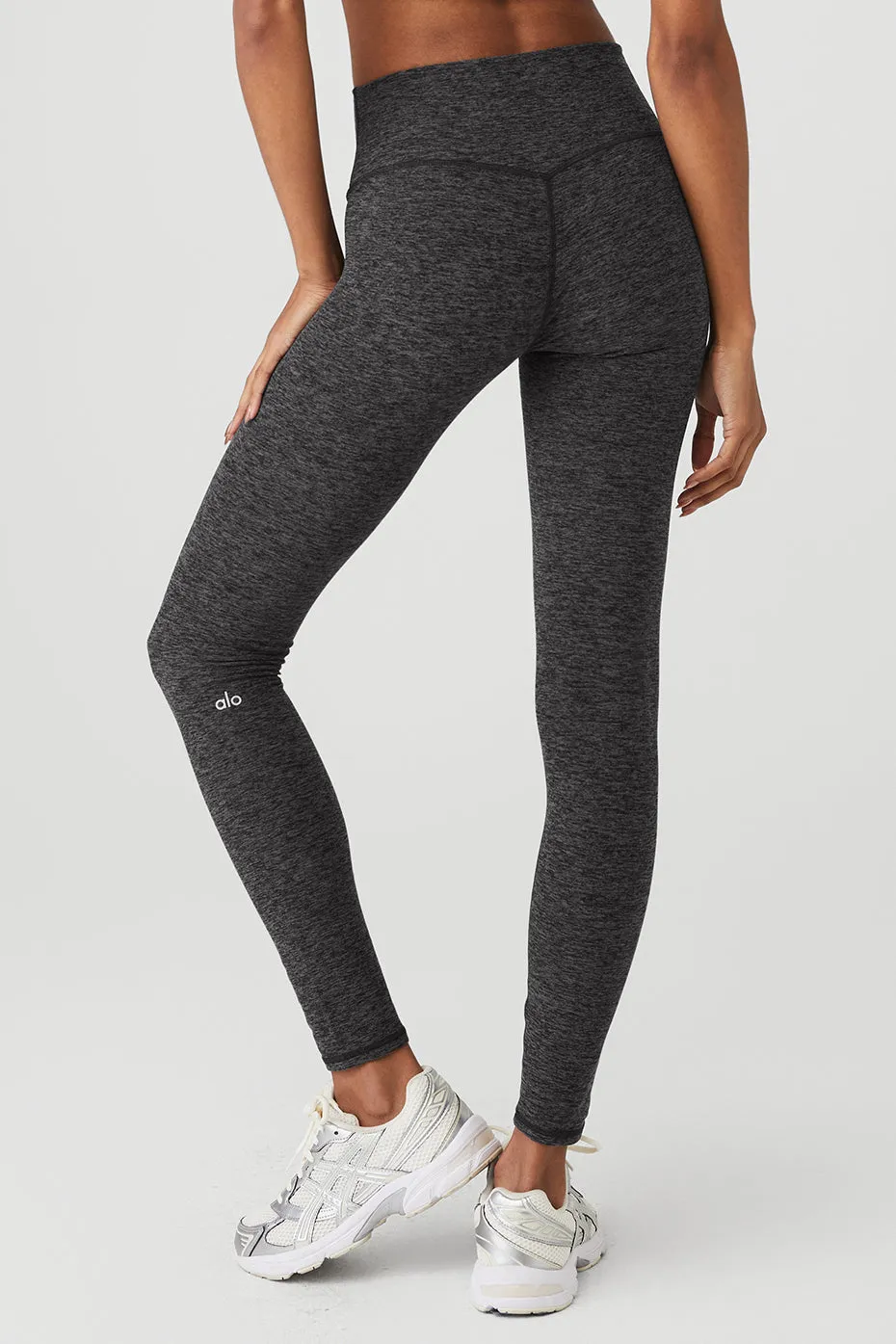 Alosoft High-Waist 7/8 Highlight Legging - Dark Heather Grey