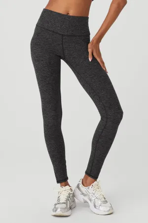 Alosoft High-Waist 7/8 Highlight Legging - Dark Heather Grey