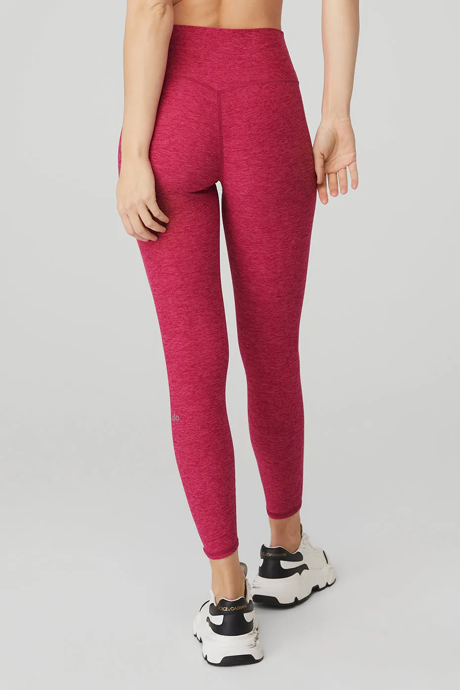 Alosoft High-Waist 7/8 Highlight Legging - Magenta Crush Heather