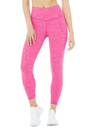 Alosoft High-Waist 7/8 Highlight Legging - Neon Pink Heather