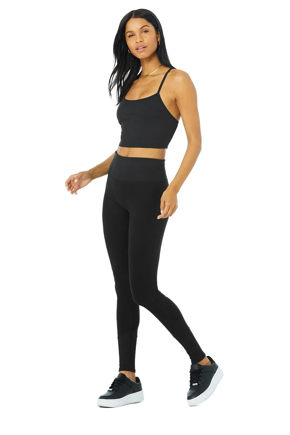 Alosoft Ribbed Crop Calm Tank & High-Waist Alosoft Lounge Legging Set