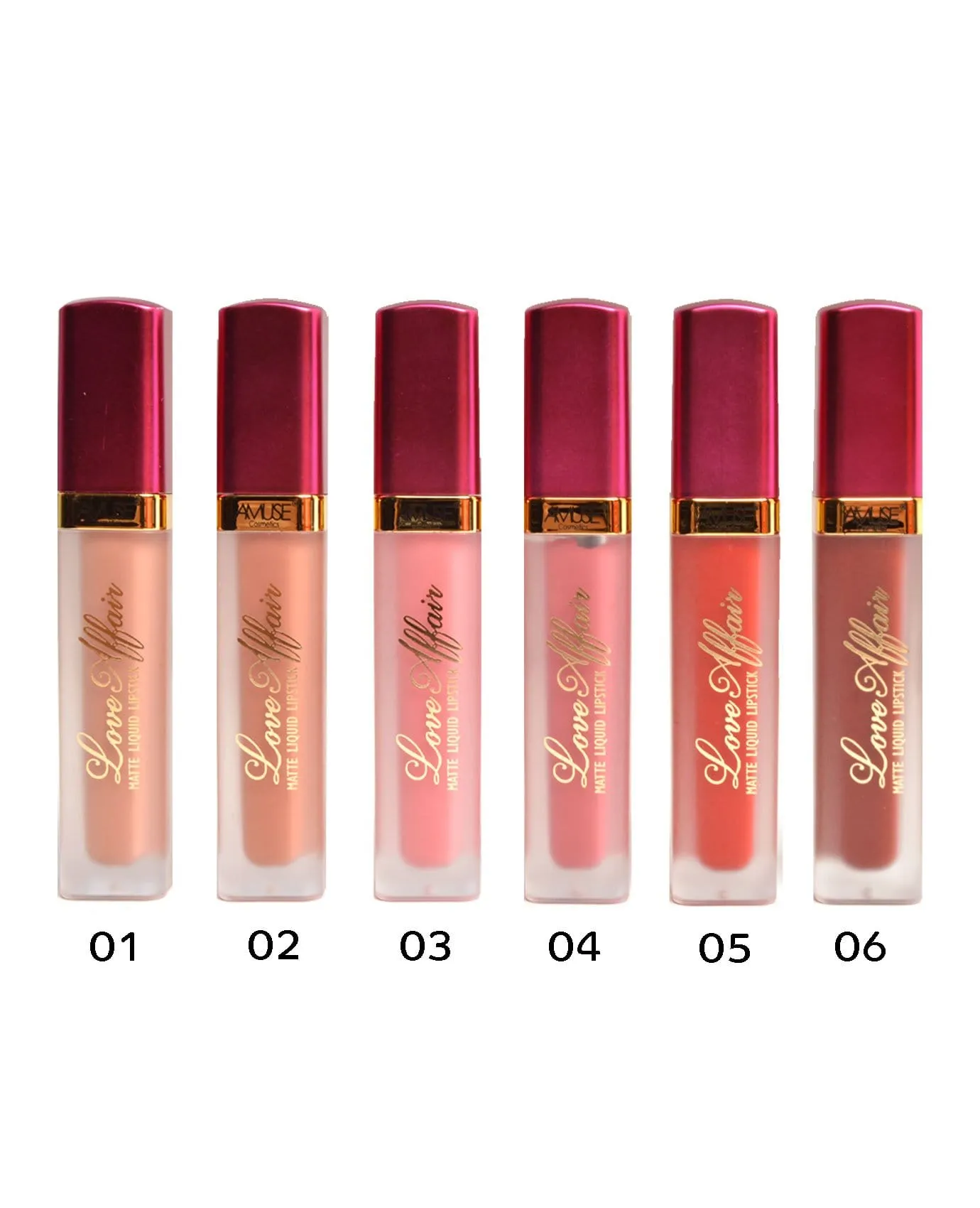 Amuse Love Affair Matte Liquid Lipstick - 6 Shades