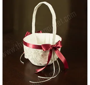 Chantilly Lace Custom Flower Girl Basket