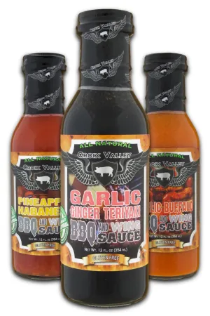 CROIX VALLEY GARLIC GINGER TERIYAKI BBQ & WINGS SAUCE