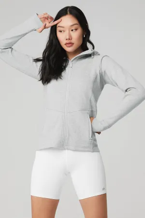 Foundation Zip Hoodie - Athletic Heather Grey