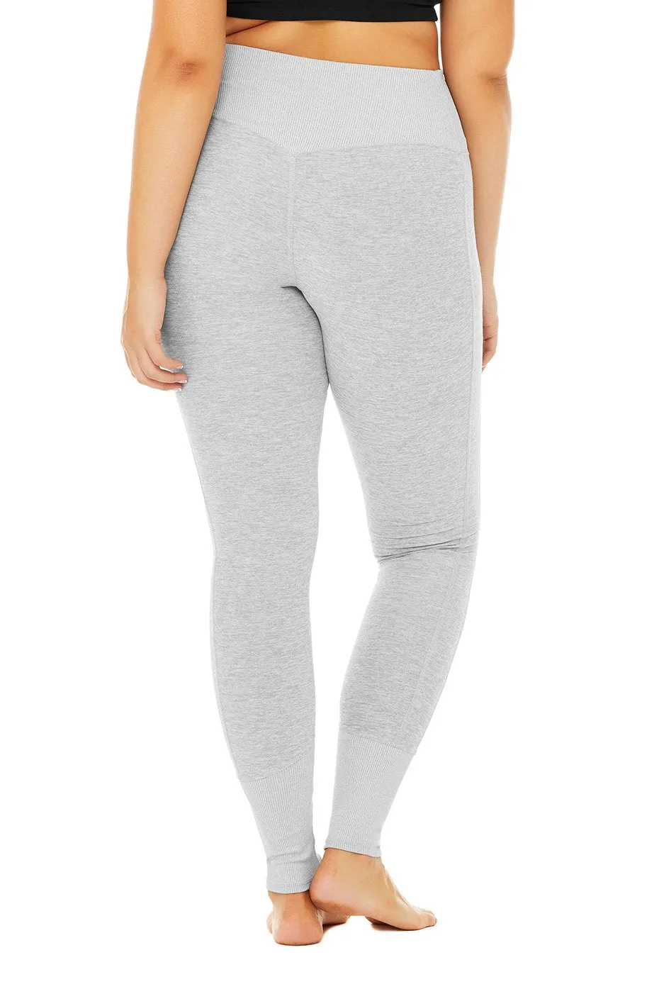 High-Waist Alosoft Lounge Legging - Zinc Heather