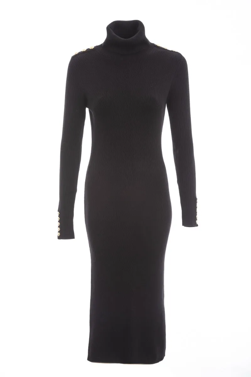 Holland Cooper Kensington Midi Dress in Black