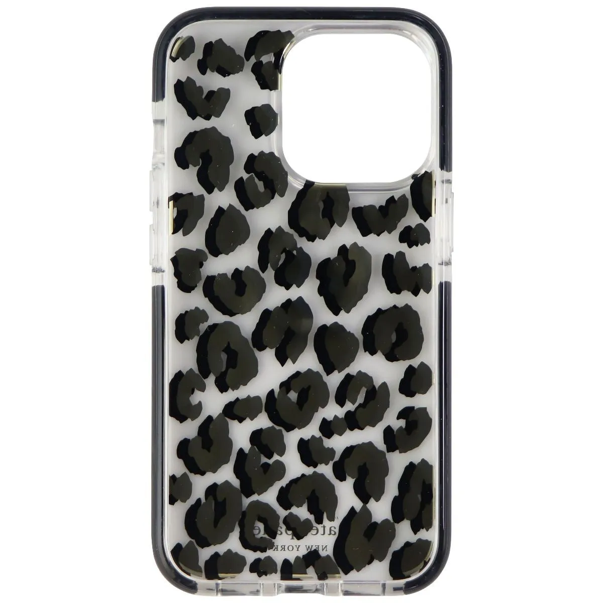 Kate Spade Defensive Hardshell Case for iPhone 13 Pro - City Leopard Black/Clear