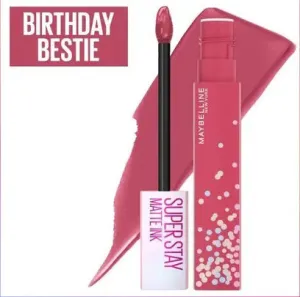 Maybelline Super Stay Matte Ink Bday Edition Lipstick 395 Birthday Besite