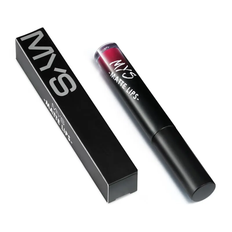 MYS Brand Makeup Matte Liquid Lipstick Tint Waterproof Make Up Long Lasting Lip Stick Nude Lip Gloss Cosmetics Batom