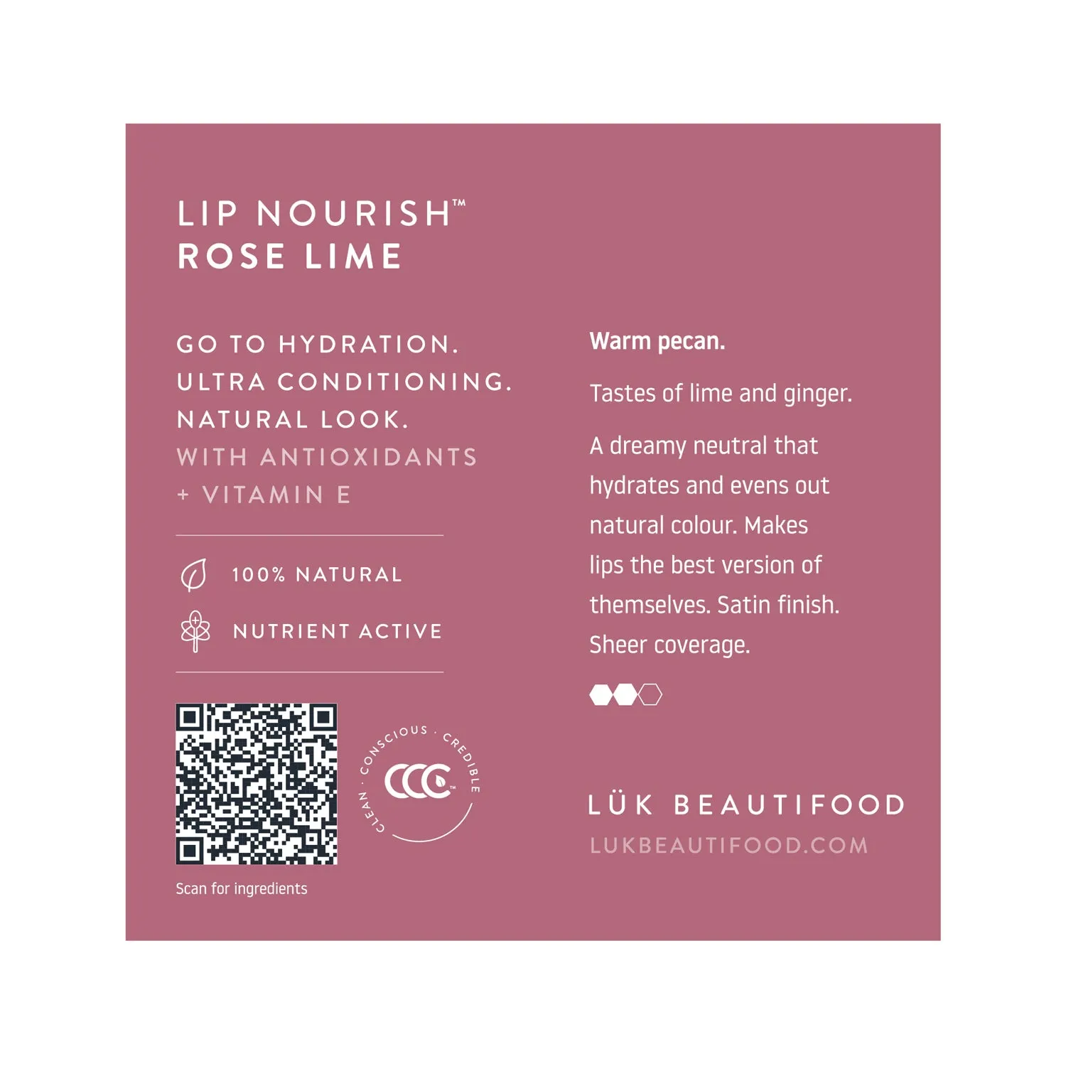 Tasting Pots: Sample Individual Lip Nourish™ Natural Lipstick Shades