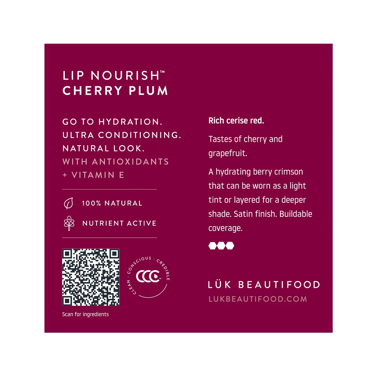 Tasting Pots: Sample Individual Lip Nourish™ Natural Lipstick Shades