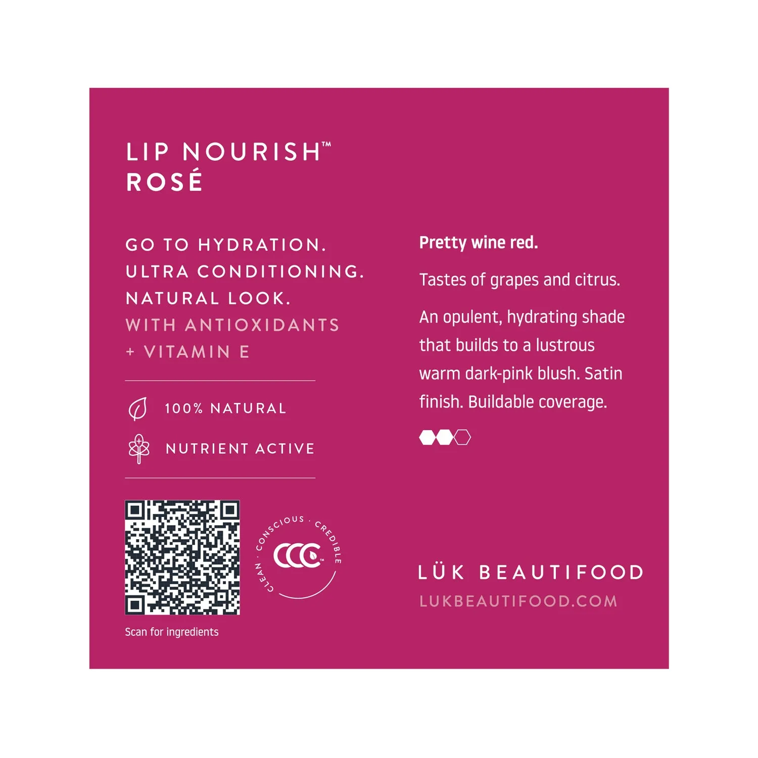 Tasting Pots: Sample Individual Lip Nourish™ Natural Lipstick Shades