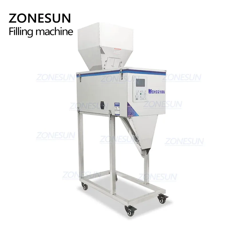 ZS-3000C Granule Powder Weighing Filling Machine For Rice Coffee Bean